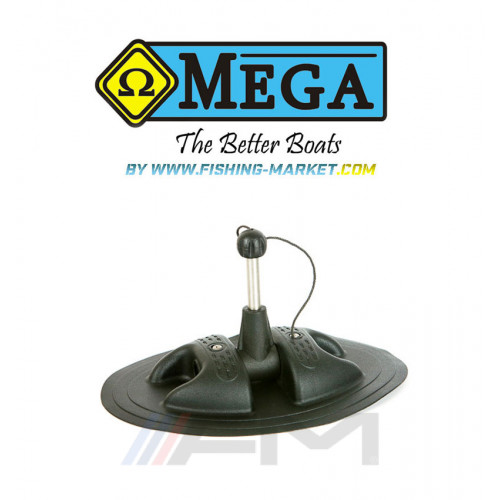 OMEGA - Ключ за гребло с основа за лепене Aqua 1 - черен